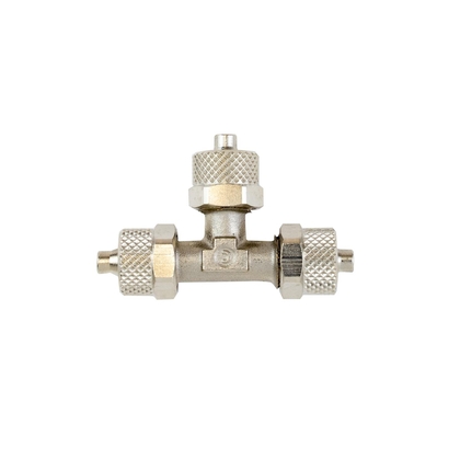 Connecteur métal T pour tuyau CO2